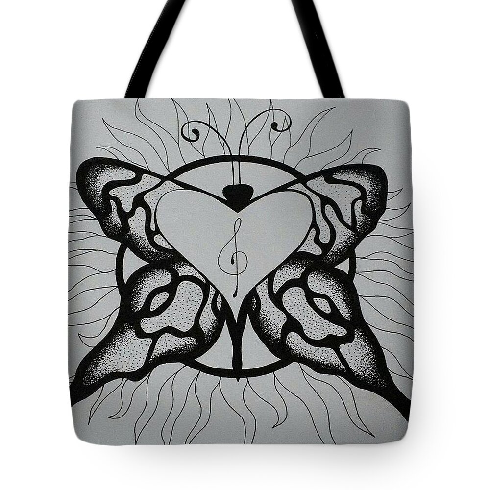 Butterfly Tote Bag featuring the photograph Butterfly by Krys Whitney
