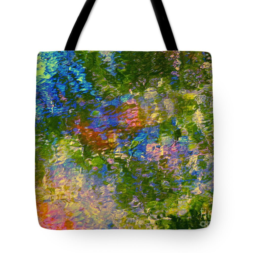 Abstract Tote Bag featuring the photograph By the Hand of God by Sybil Staples