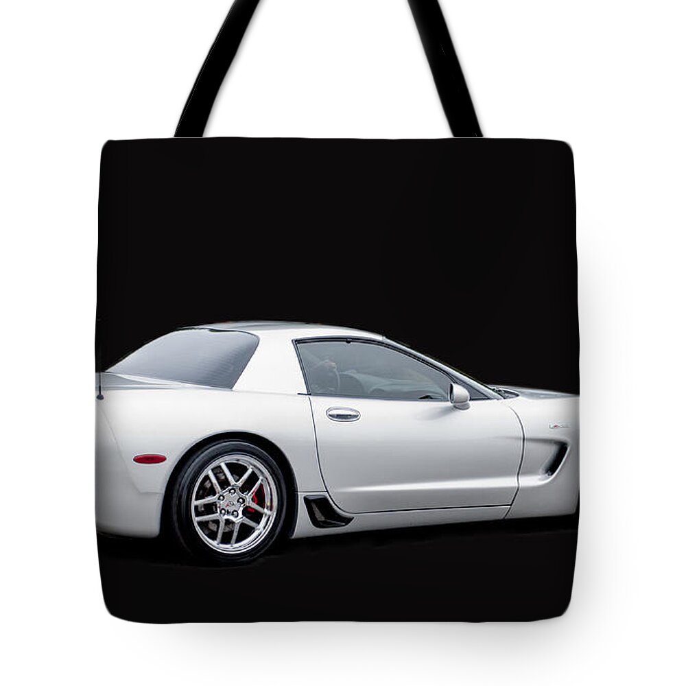 Automobile Tote Bag featuring the photograph C6 Corvette by Brian Kinney