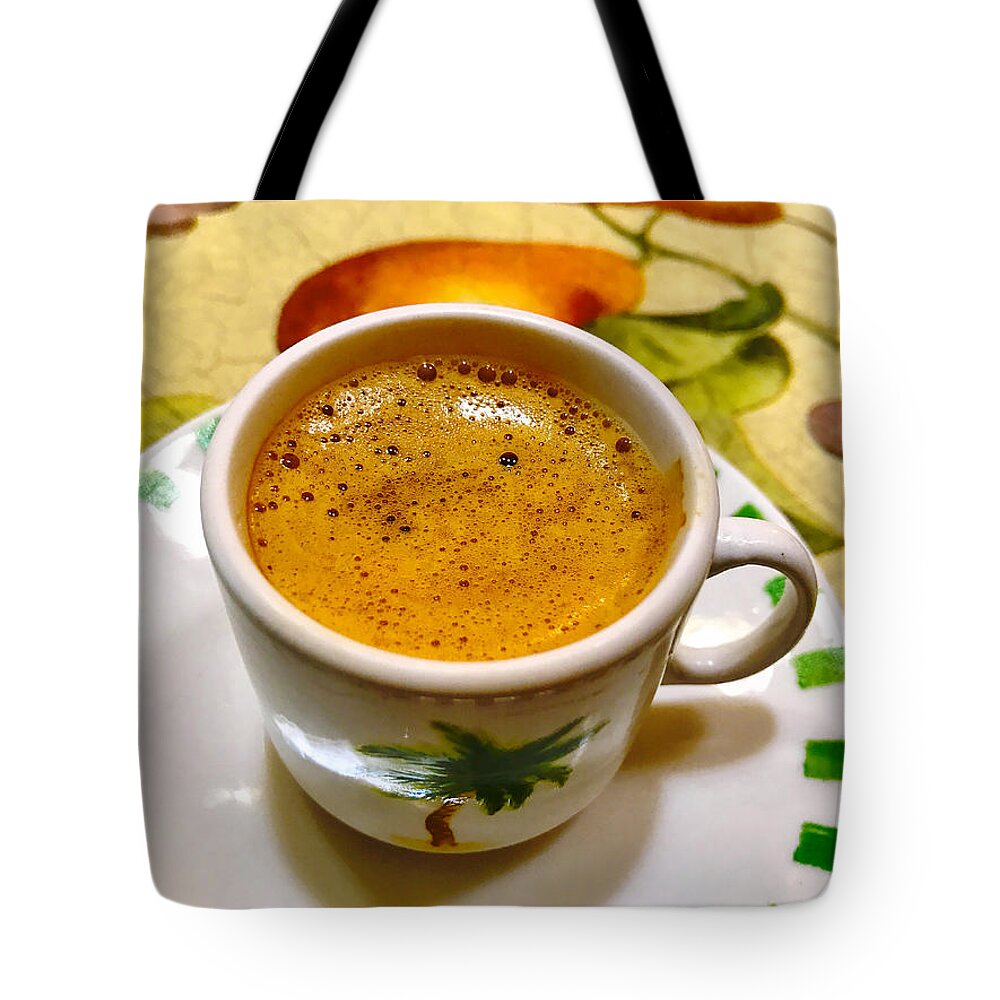 Cuban Coffee Tote Bag featuring the photograph Cafe Cubano by Carlos Avila