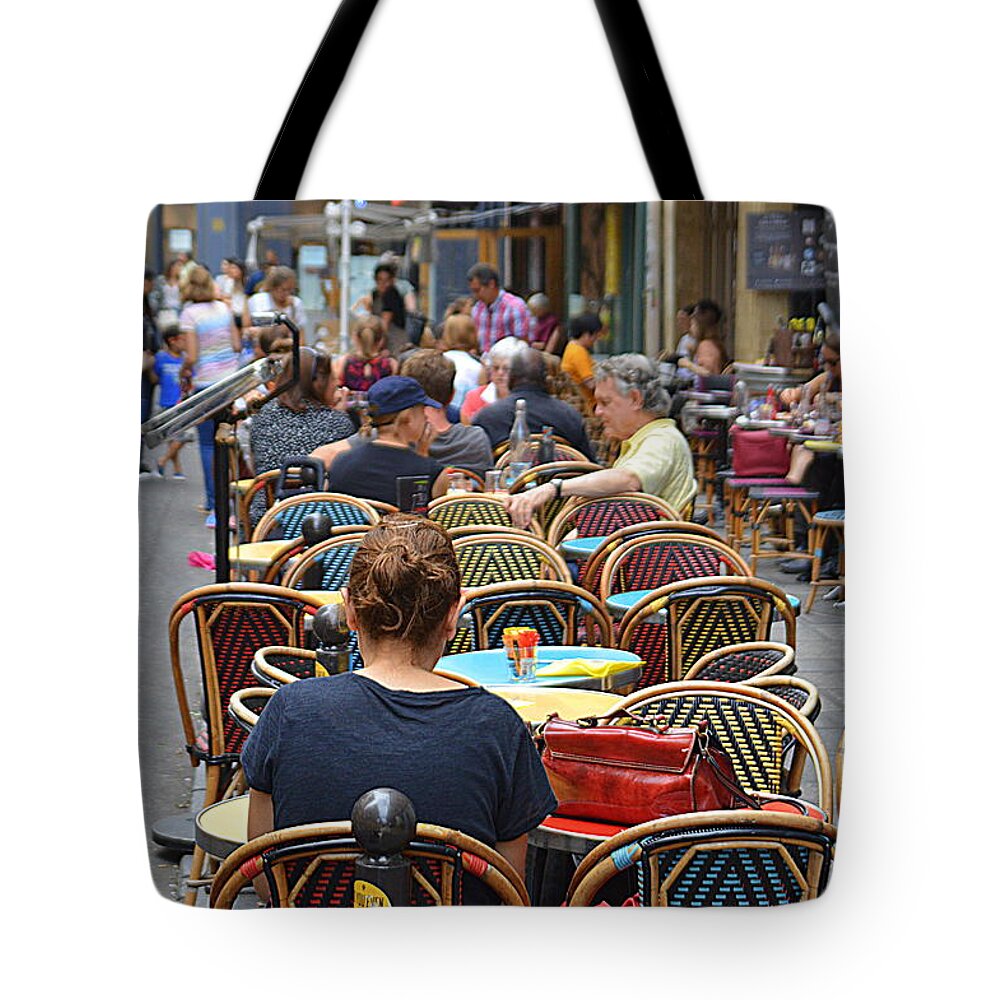 Cafe Tote Bag featuring the photograph Cafe Culture by Andy Thompson