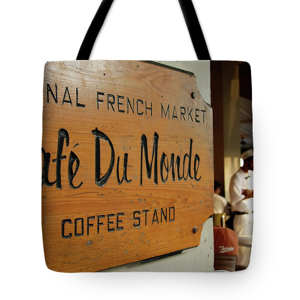 Cafe Du Monde Tote Bag featuring the photograph Cafe Du Monde by KG Thienemann