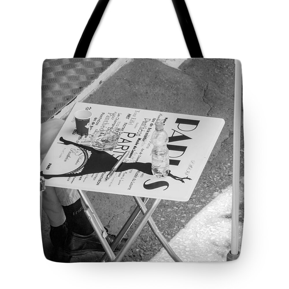 Bulgaria Tote Bag featuring the photograph Cafe Paris - Local street cafe in Sofia by Jivko Nakev
