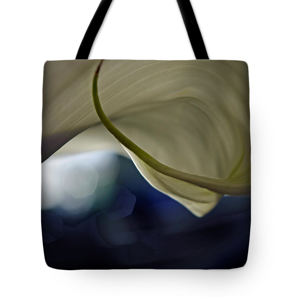 Adria Trail Tote Bag featuring the photograph Cala Lily Curl by Adria Trail