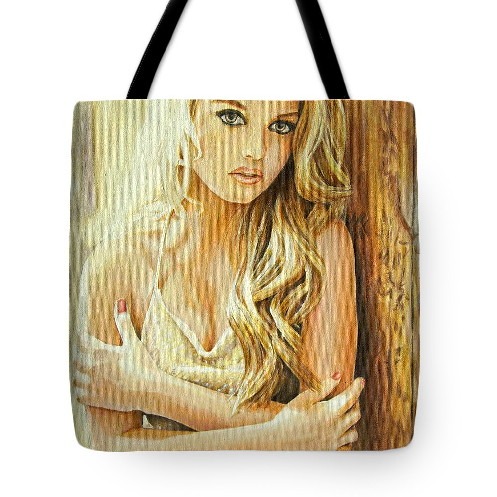Cali Tote Bag featuring the painting Cali Love by Andy Lloyd