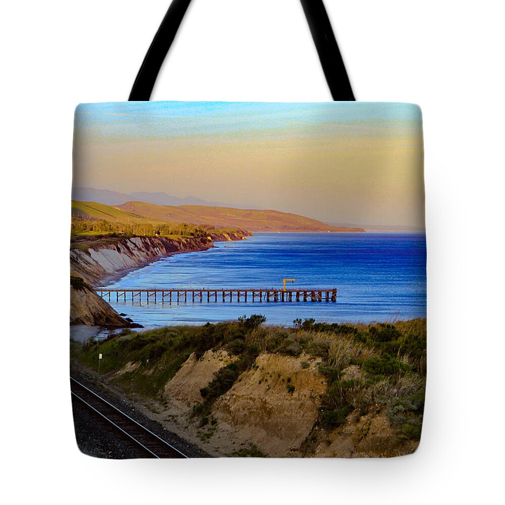 Above Ventura Tote Bag featuring the photograph California Coast by Karen Ruhl