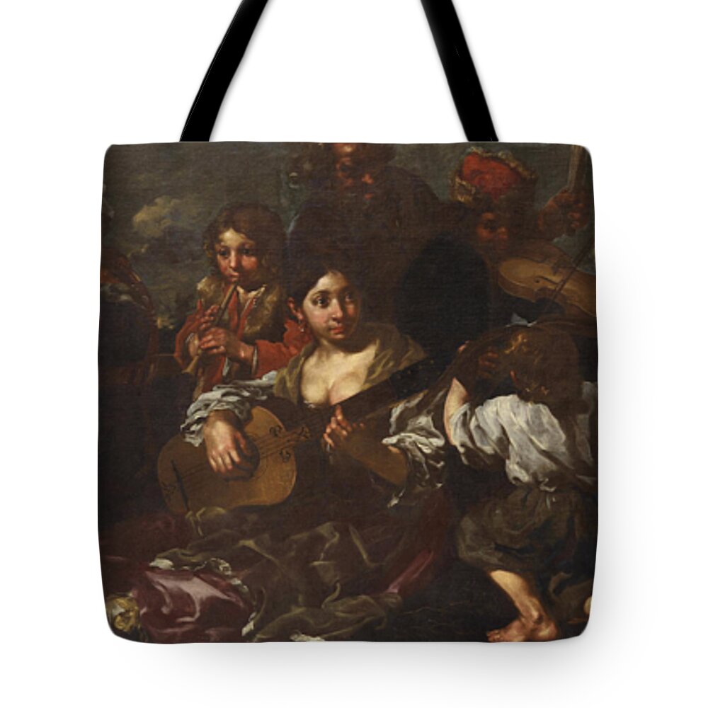 Bernhard Keil Tote Bag featuring the painting Called Monsu Bernardo by MotionAge Designs