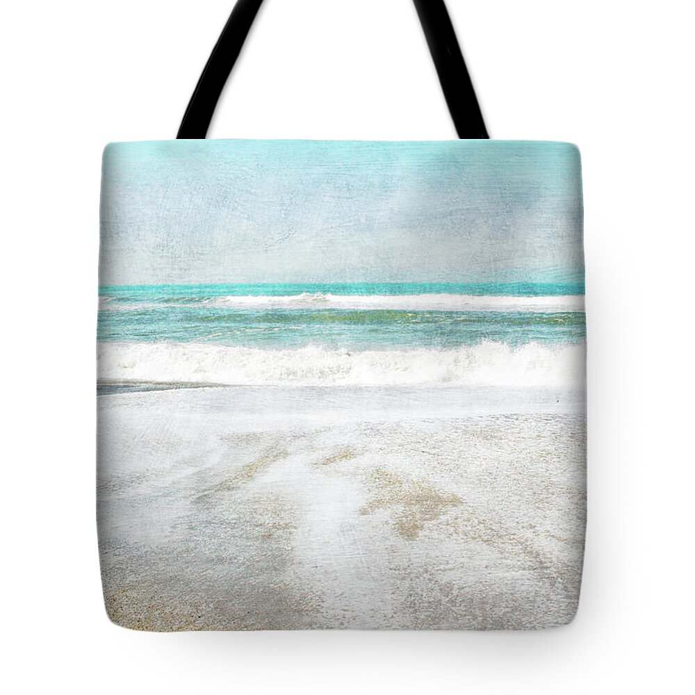 Coast Tote Bag featuring the mixed media Calm Coast- Art by Linda Woods by Linda Woods