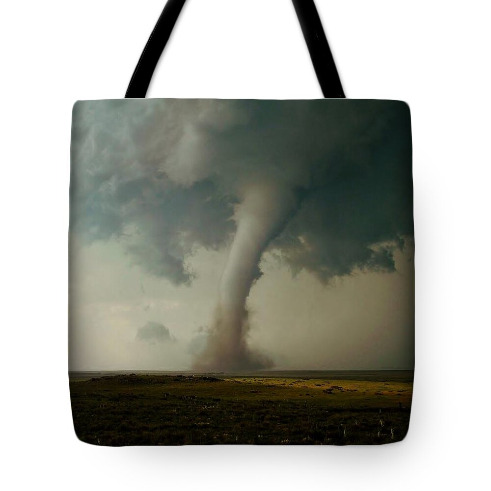 Tornado Tote Bag featuring the photograph Campo Tornado by Ed Sweeney