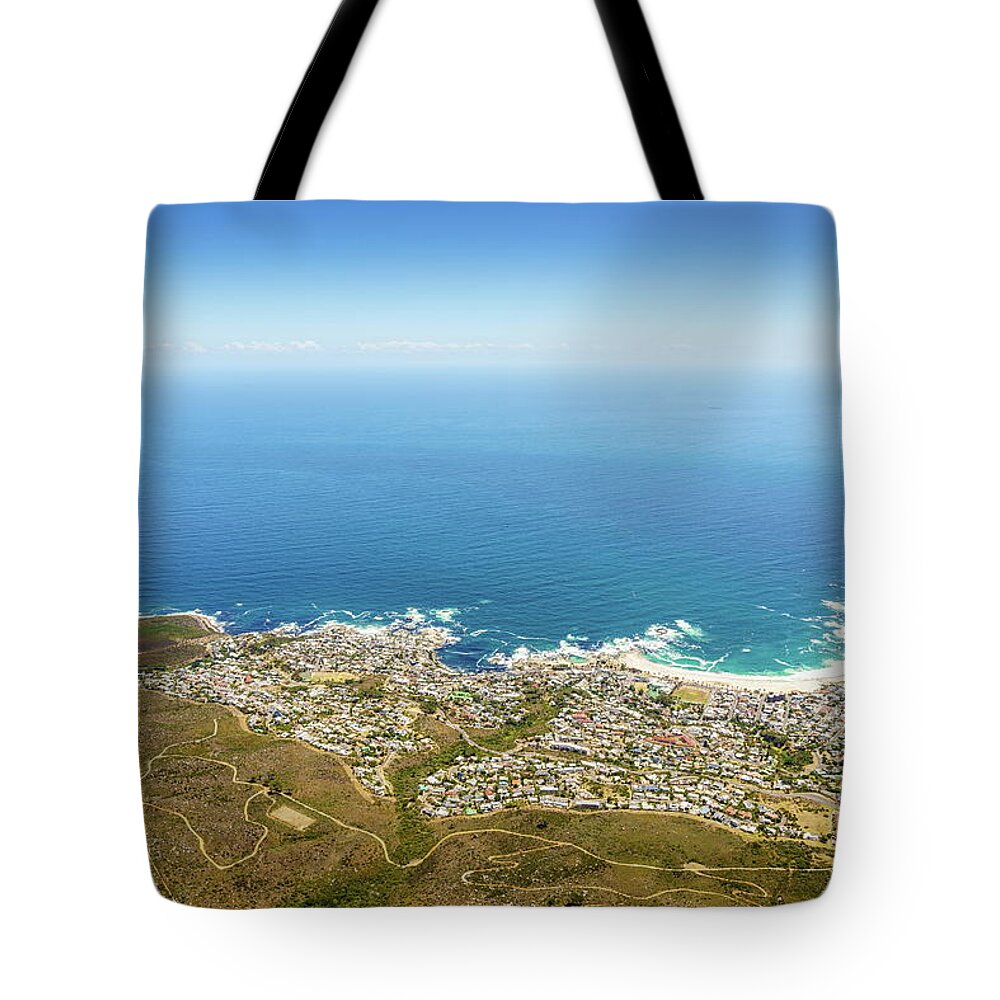 Camps Bay Tote Bag featuring the photograph Camps Bay in Cape Town by Alexey Stiop