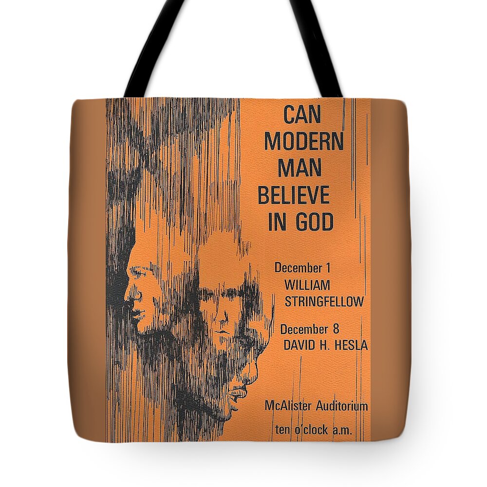 Faces Tote Bag featuring the drawing Can Man Believe by Denise F Fulmer