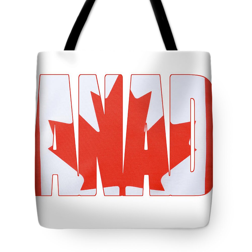 July Tote Bag featuring the photograph Canadian Flag by Milleflore Images