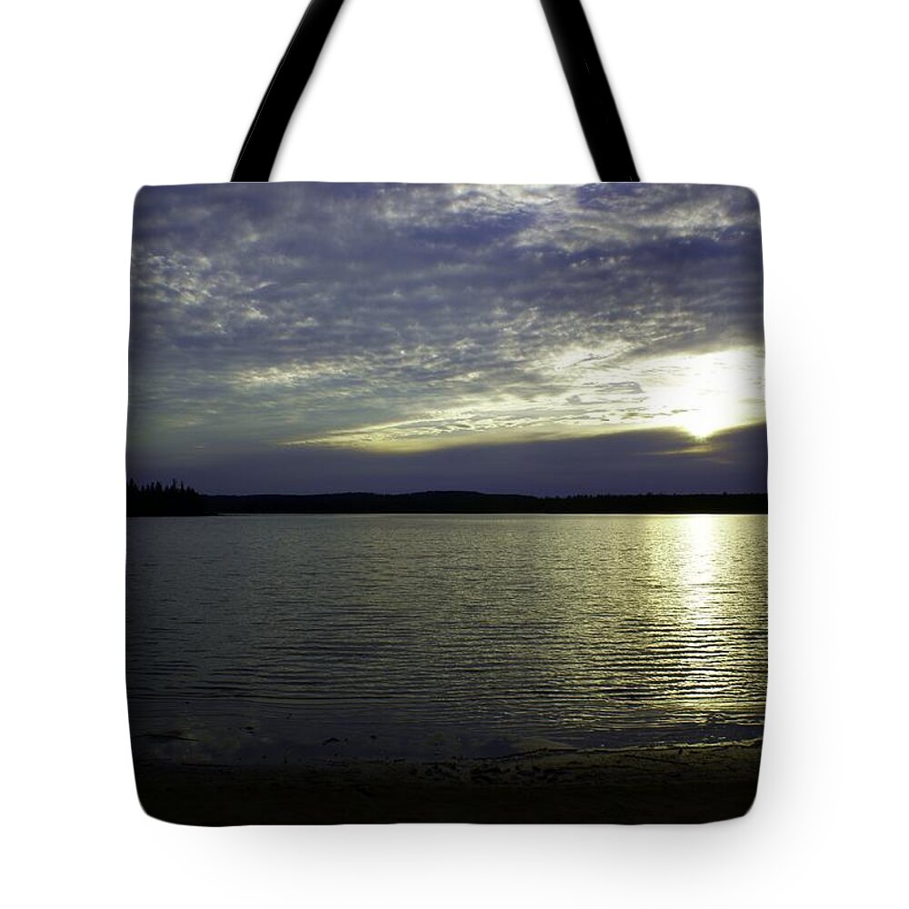 Sunset Tote Bag featuring the photograph Canadian Sunset by Jo Smoley