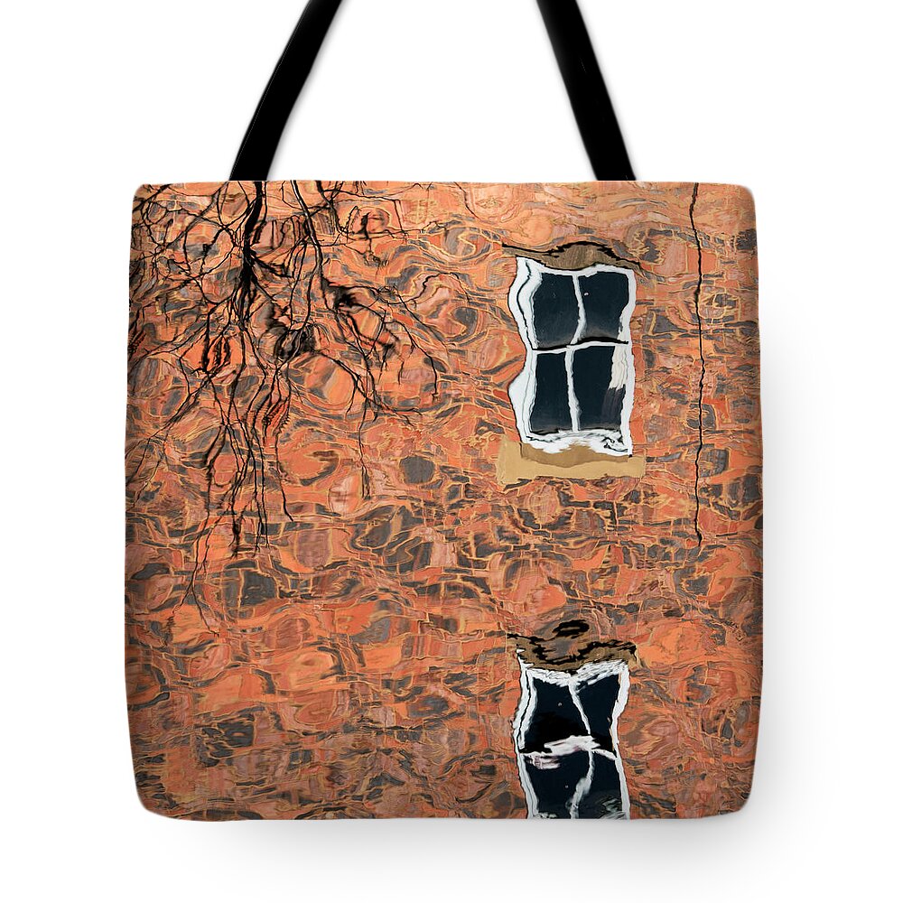 Urban Tote Bag featuring the photograph Square - Canal Reflections 1 by Stuart Allen