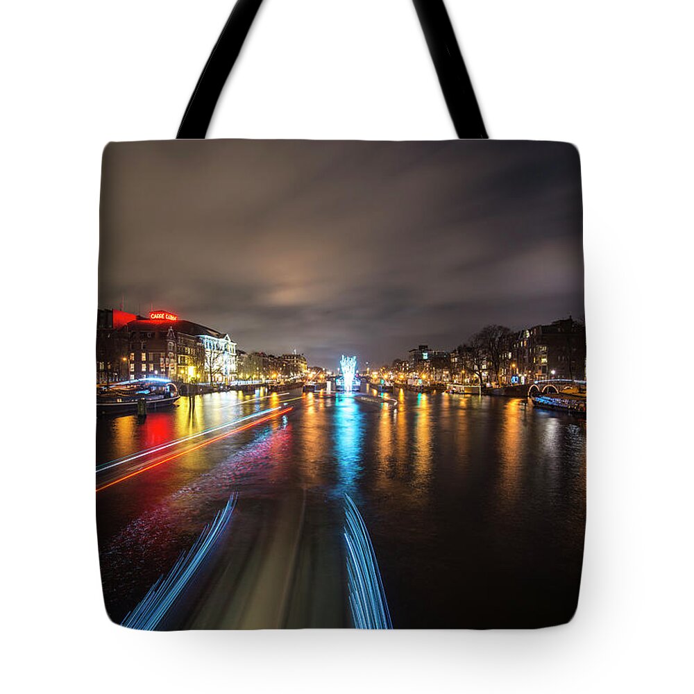 Travel Tote Bag featuring the photograph Canal Streaking III by Matt Swinden