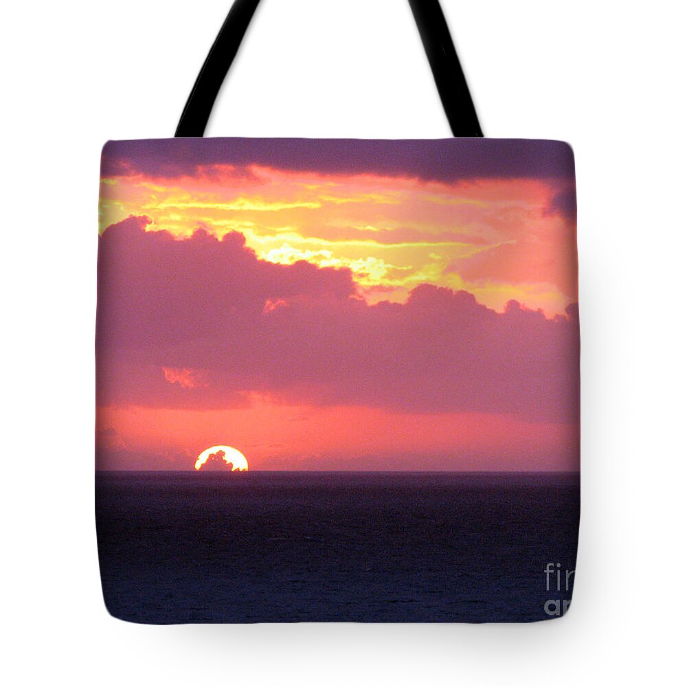 Sunrise Tote Bag featuring the photograph Sunrise Interrupted by Rick Locke - Out of the Corner of My Eye
