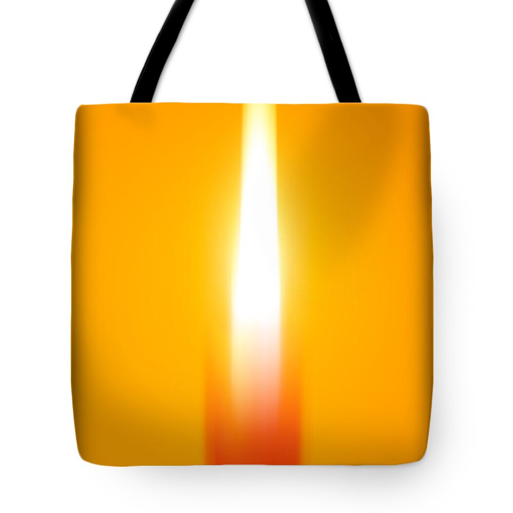 Candle Light Tote Bag featuring the photograph Candle Light by Crystal Wightman