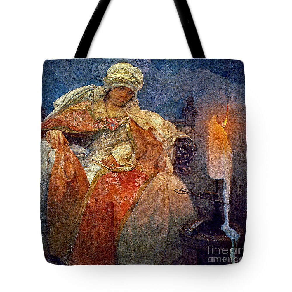 Candlelight 1911 Tote Bag featuring the photograph Candlelight 1911 by Padre Art