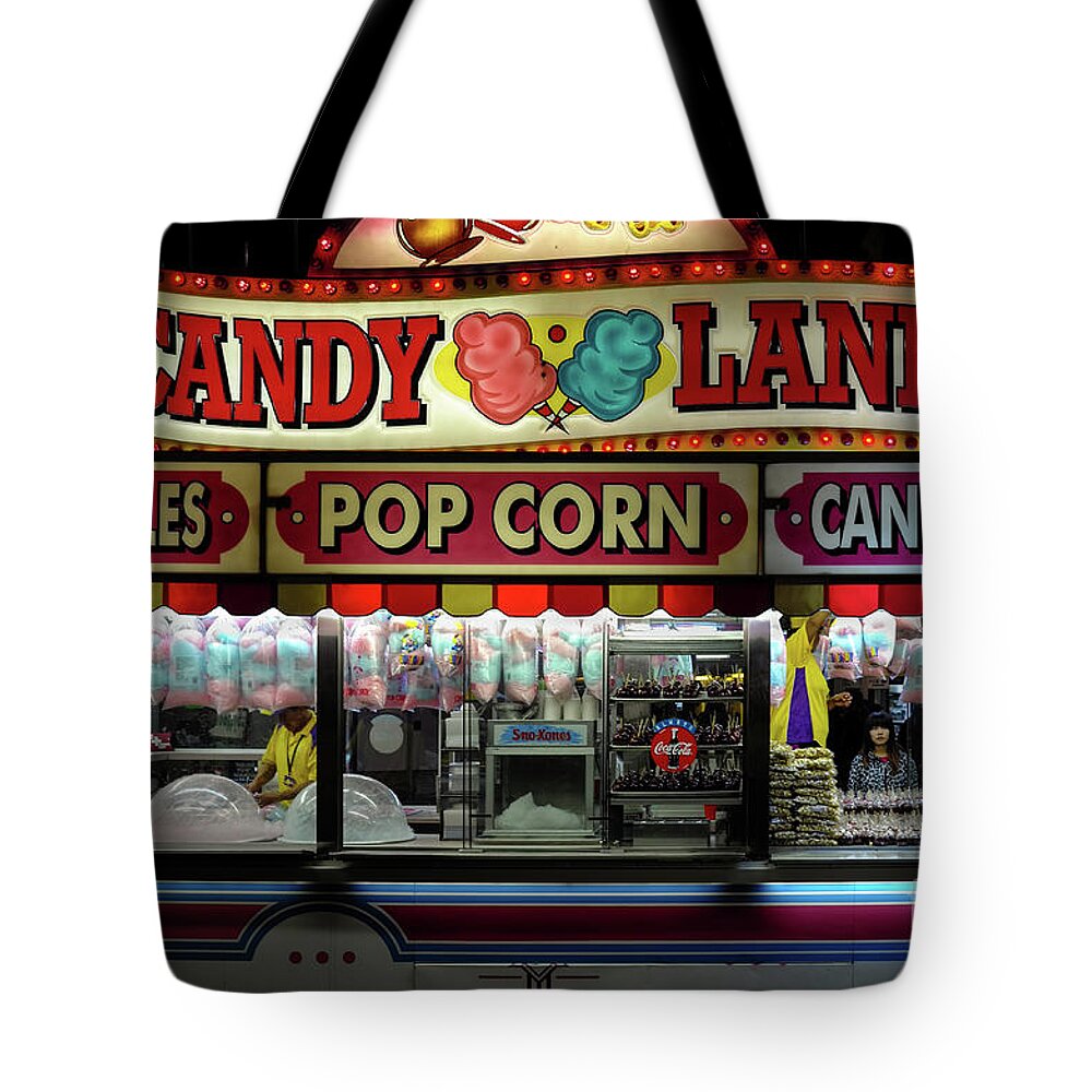 Candyland Tote Bag featuring the photograph Candy Land by M G Whittingham
