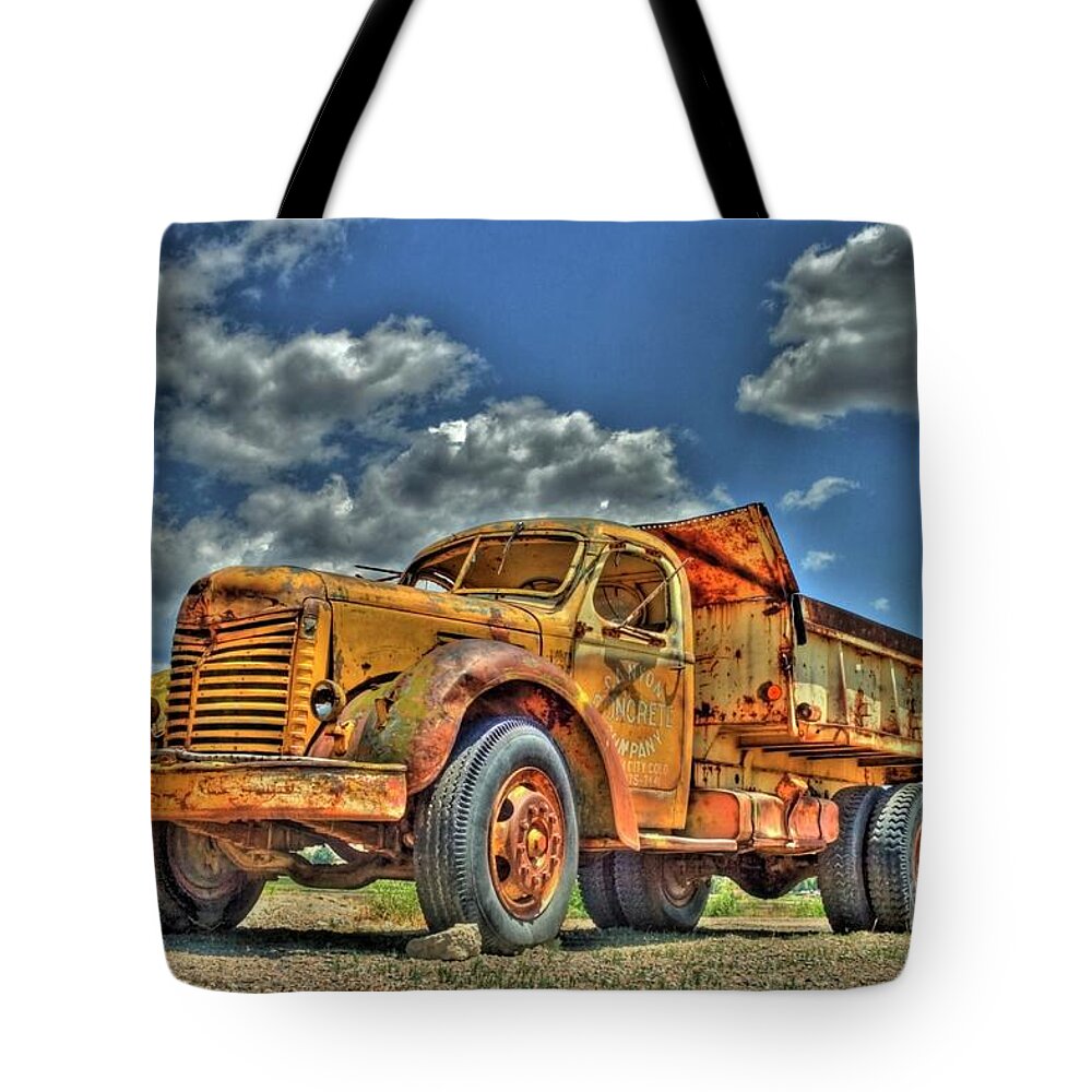 International Harvester Tote Bag featuring the photograph Canyon Concrete 3 by Tony Baca
