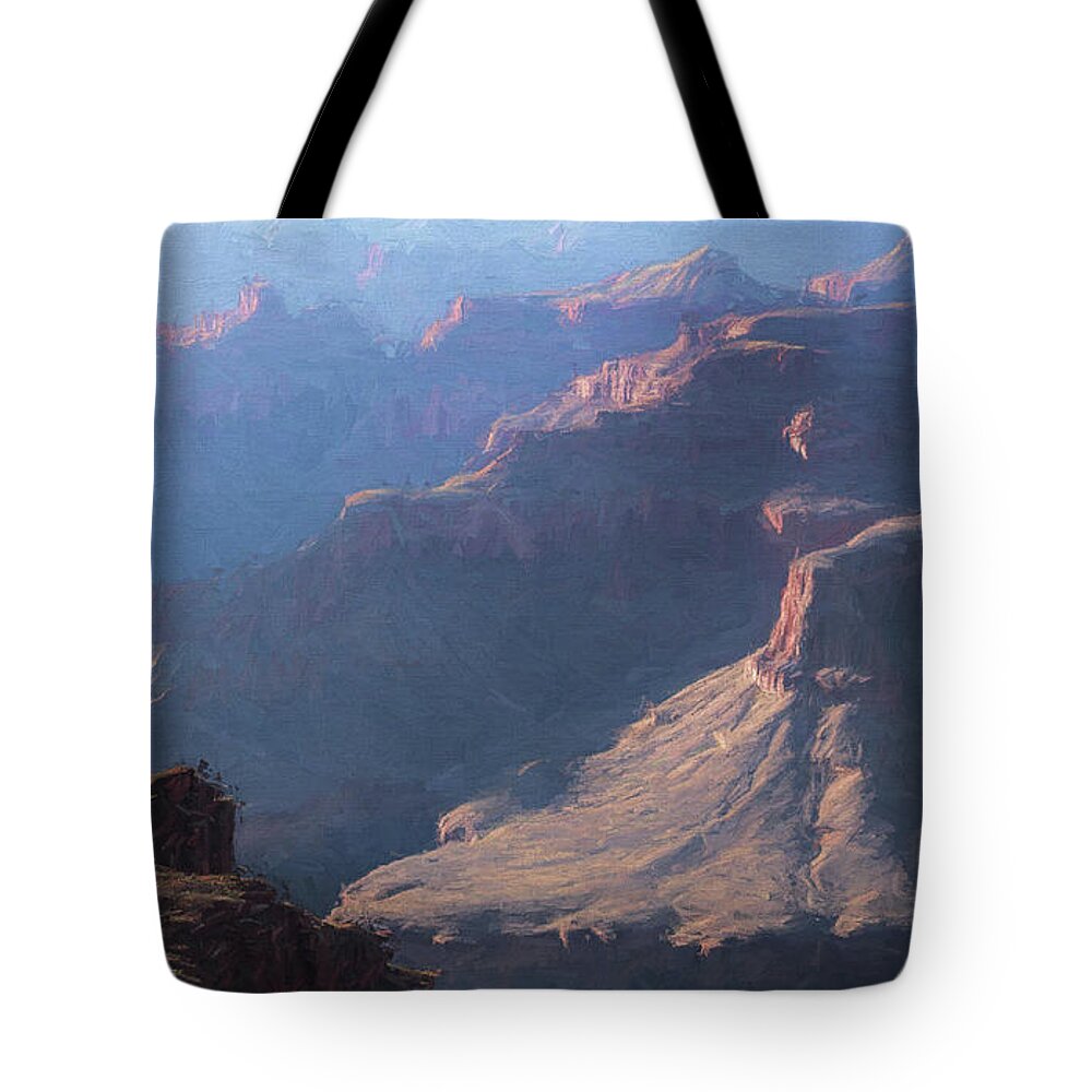 Landscape Tote Bag featuring the photograph Canyon Glow by Kevin Lane