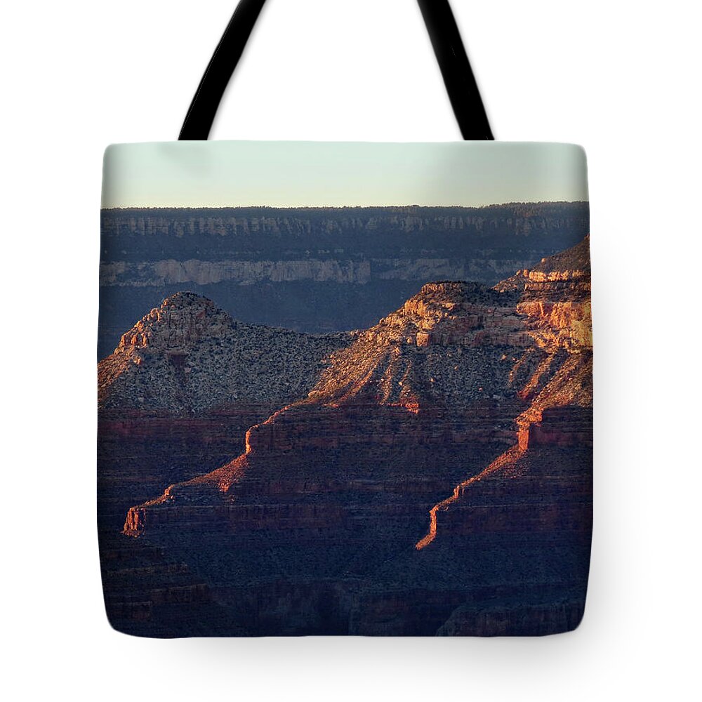 Canyon Tote Bag featuring the photograph Canyon Layers by Laurel Powell