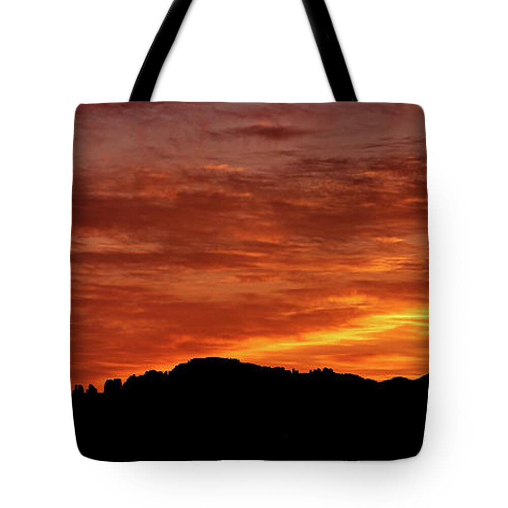 Utah Tote Bag featuring the photograph Canyonland Skies by Jim Garrison