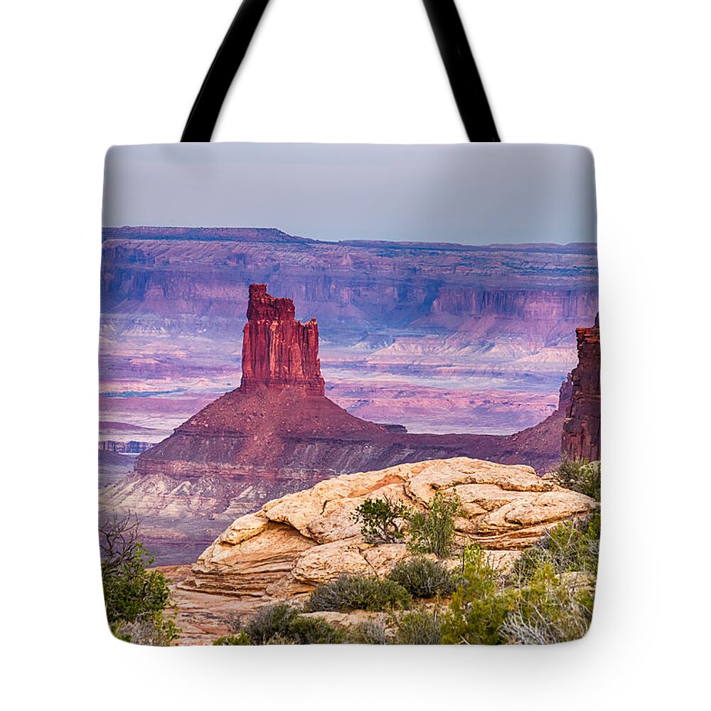 Canyonlands Tote Bag featuring the photograph Canyonlands Utah Views by James BO Insogna