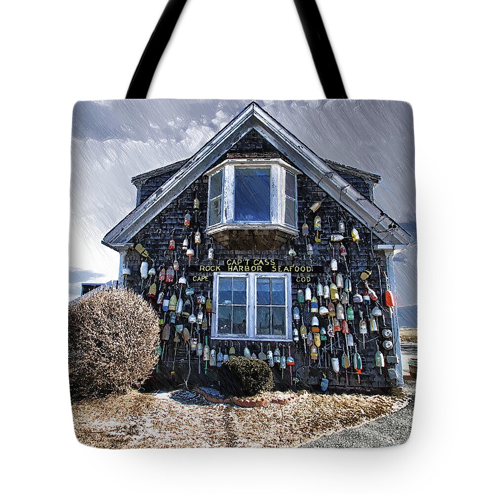 Cape Cod Tote Bag featuring the photograph Cape Cod Christmas Bulbs by Constantine Gregory