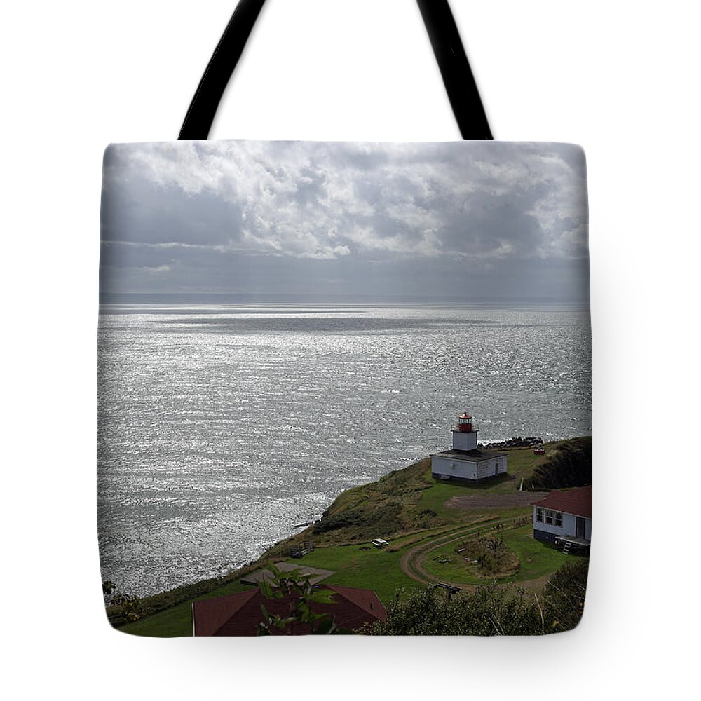 Canada Tote Bag featuring the photograph Cape D'Or Lighthouse by Gary Corbett