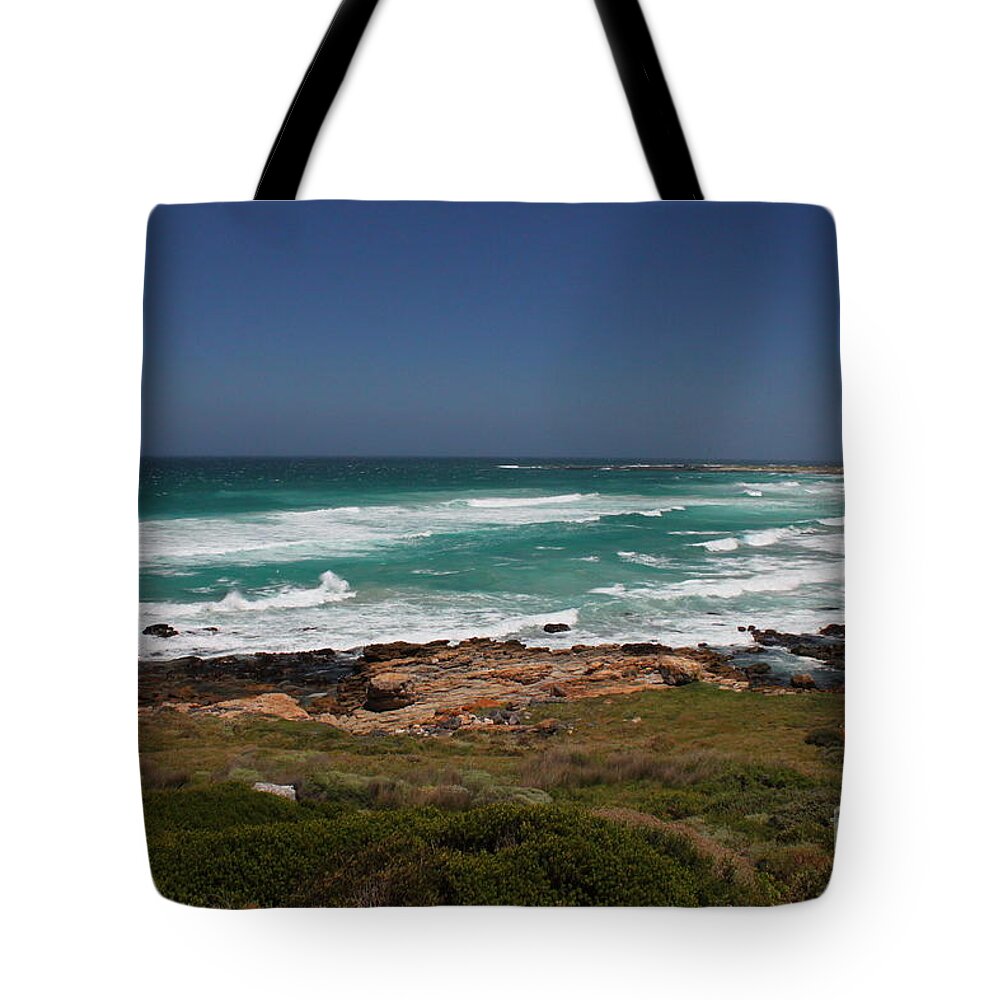 Witsands-soetwater Coastal Conservancy Tote Bag featuring the photograph Capetown Peninsula Beach by Bev Conover