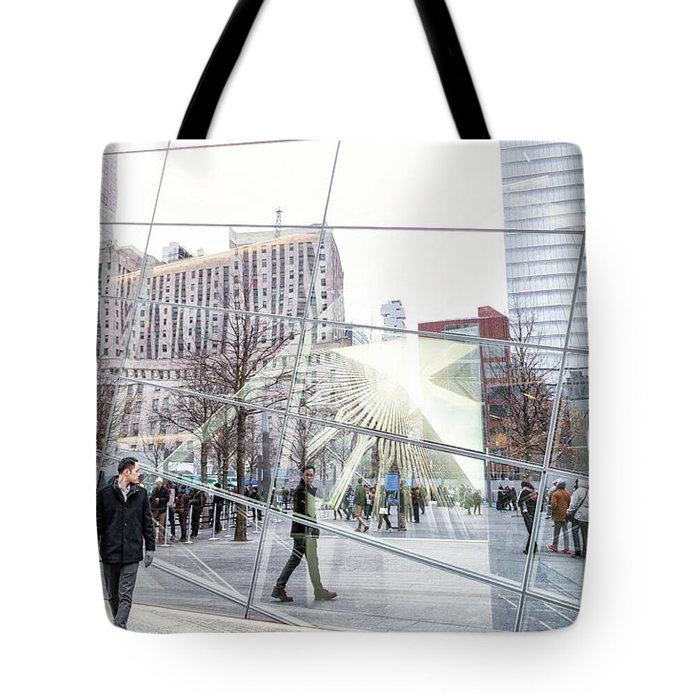 9/11 Memorial Tote Bag featuring the photograph Carbon Copy Image Art by Jo Ann Tomaselli