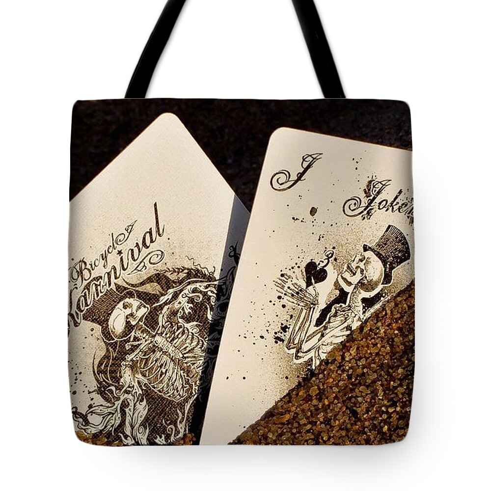 Card Tote Bag featuring the digital art Card by Maye Loeser
