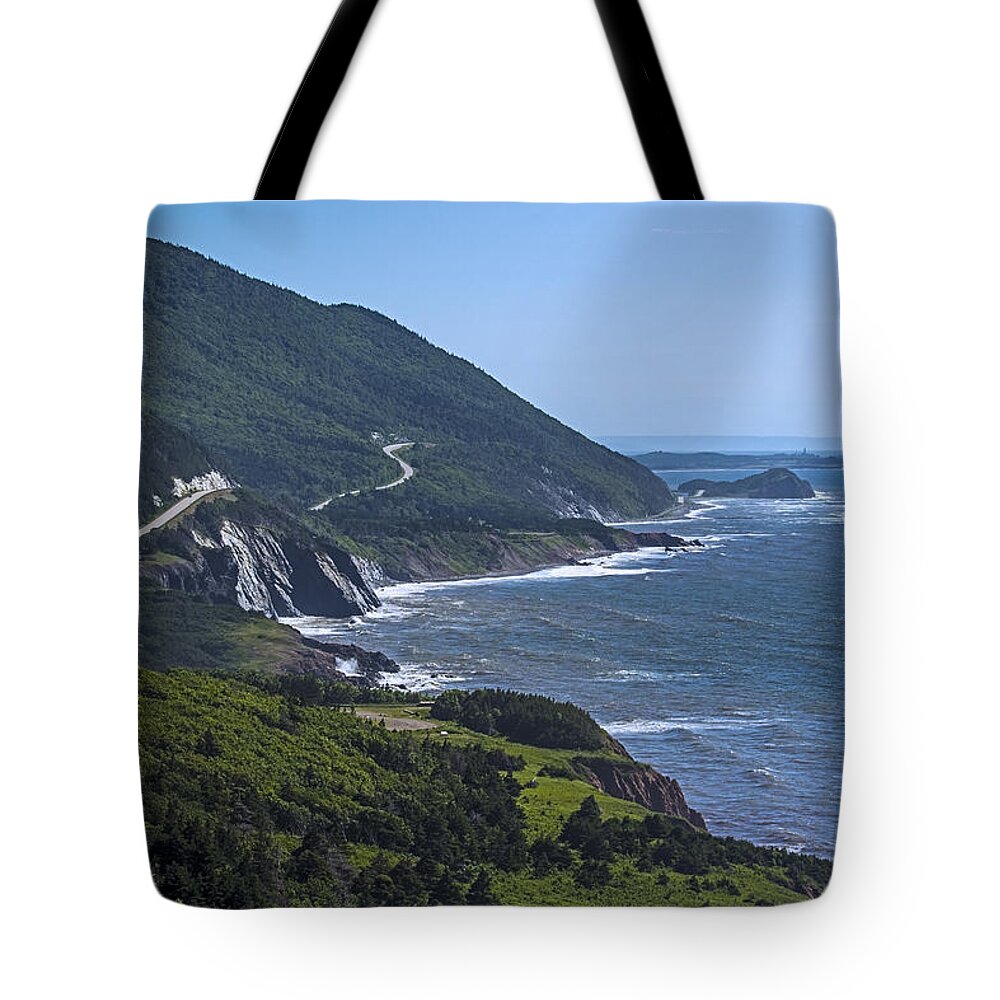 Cape Breton Island Tote Bag featuring the photograph Carefree Highway by Spencer Bush