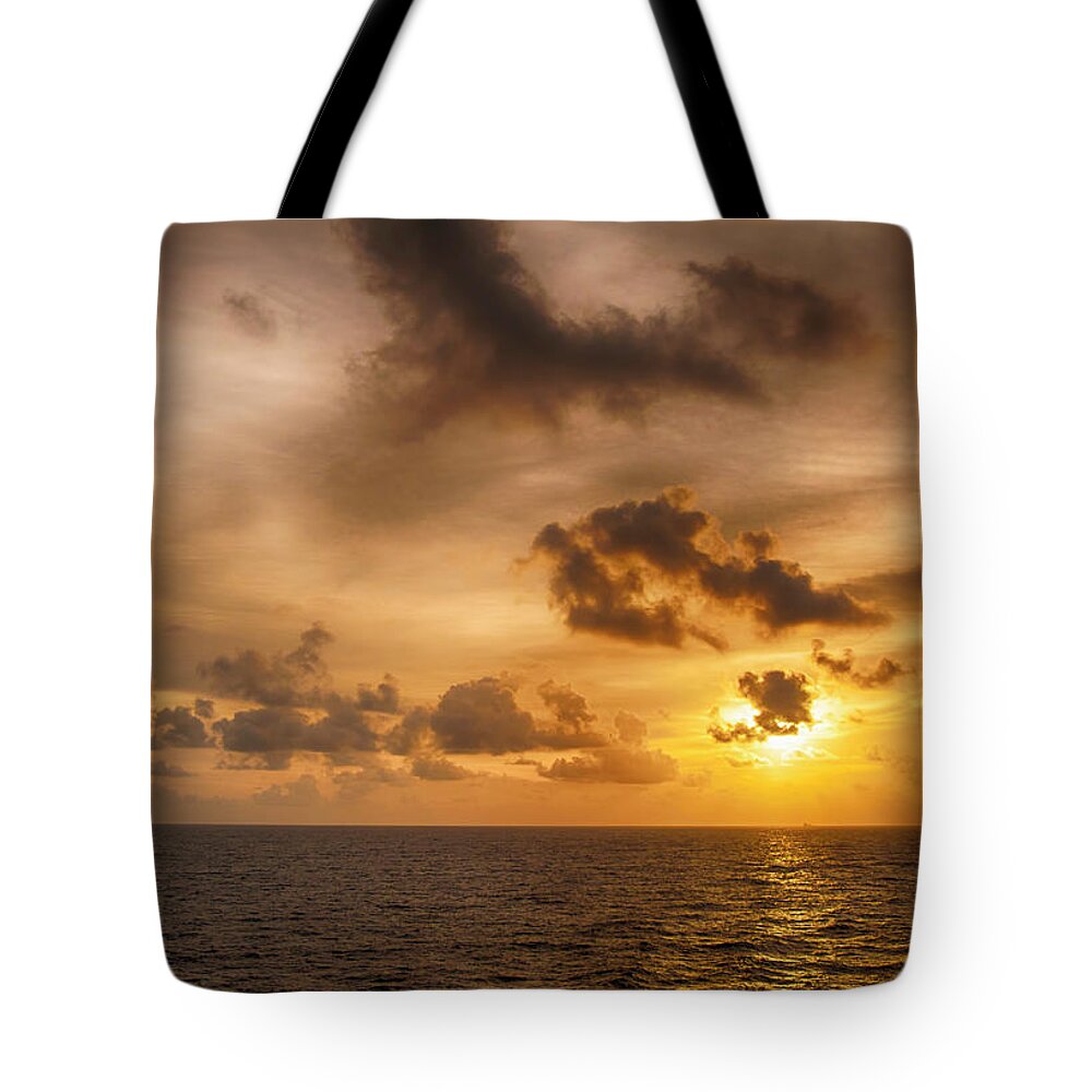 Caribbean Tote Bag featuring the photograph Caribbean Sunrise by Mick Burkey