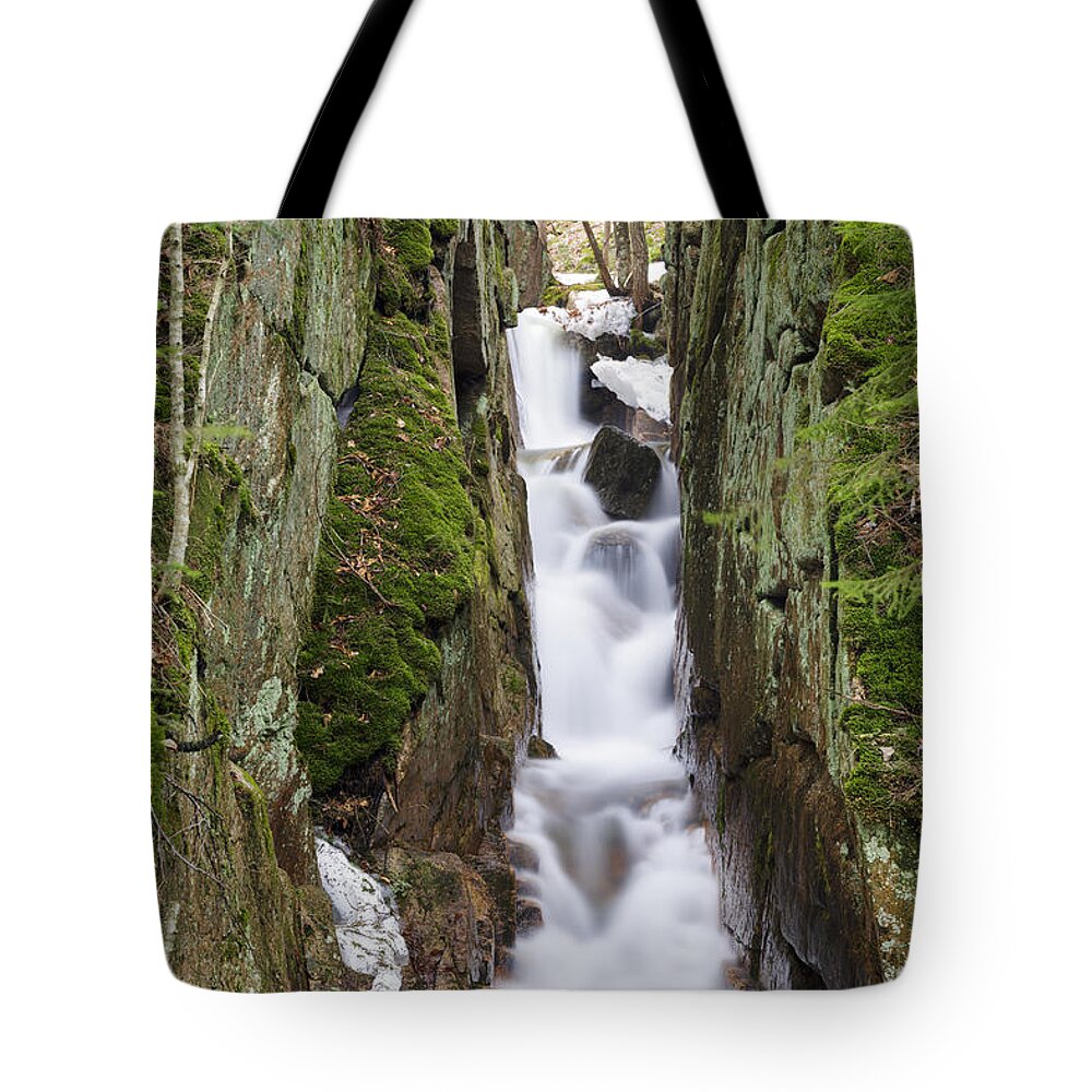 Cascade Brook Tote Bag featuring the photograph Cascade Brook - Lincoln, New Hampshire #3 by Erin Paul Donovan