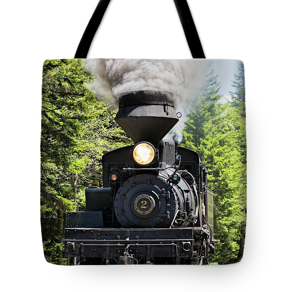 Train Tote Bag featuring the photograph Cass Shay #2 by Deborah Penland