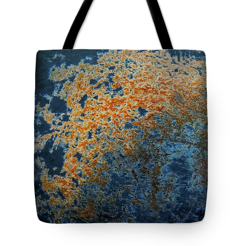 Abstract Tote Bag featuring the photograph Cast Iron Nebula by Denise Clark