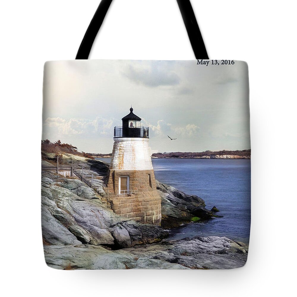 Lighthouse Tote Bag featuring the photograph Castle ill Light by Robin-Lee Vieira