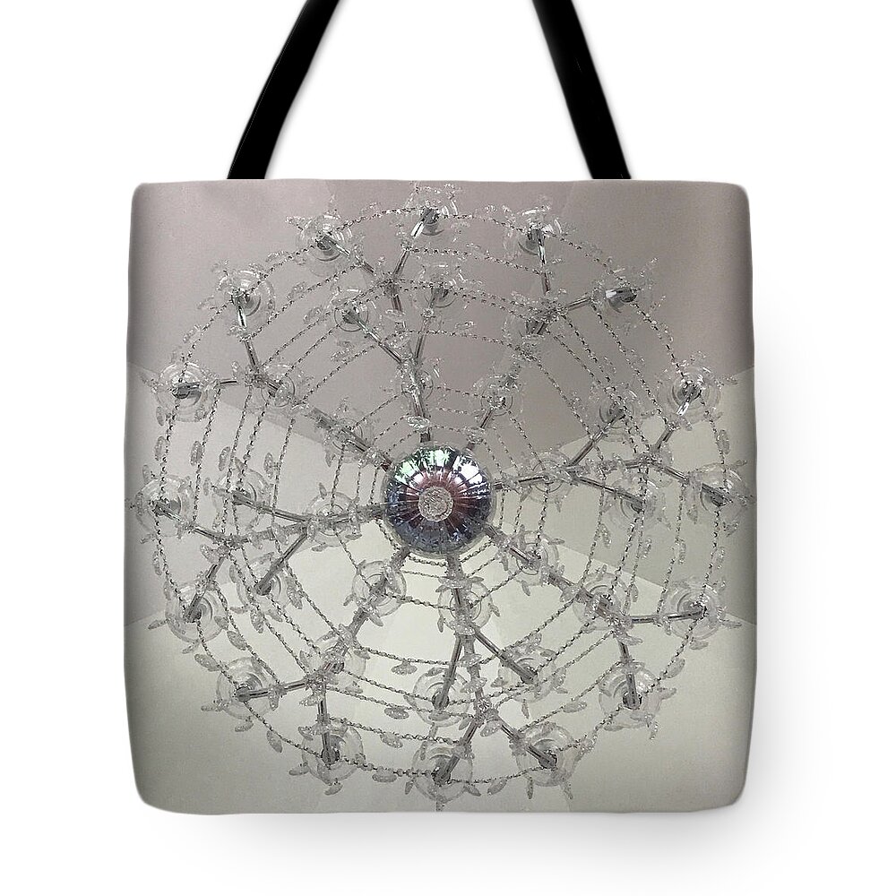 Chandelier Tote Bag featuring the photograph Castle Master by Annette Hadley