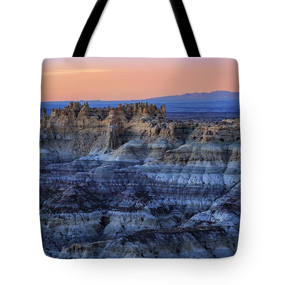 Coal Tote Bag featuring the photograph Castle Rock Sunset by Jaime Miller