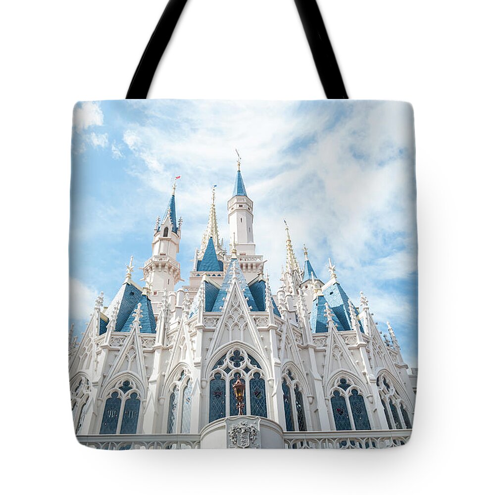 Castle Tote Bag featuring the photograph Castle Sky by Pamela Williams