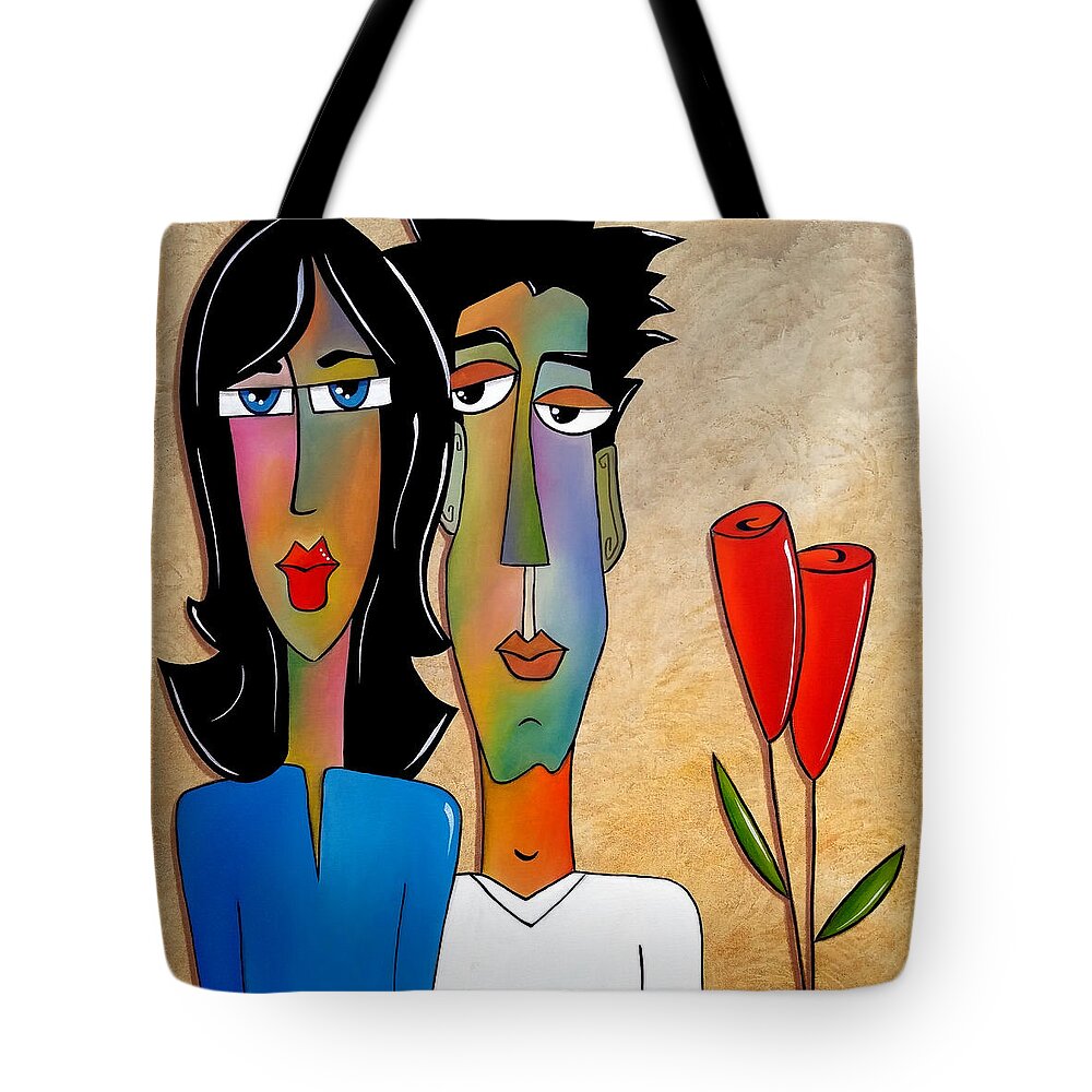 Fidostudio Tote Bag featuring the painting Casual Friday by Tom Fedro