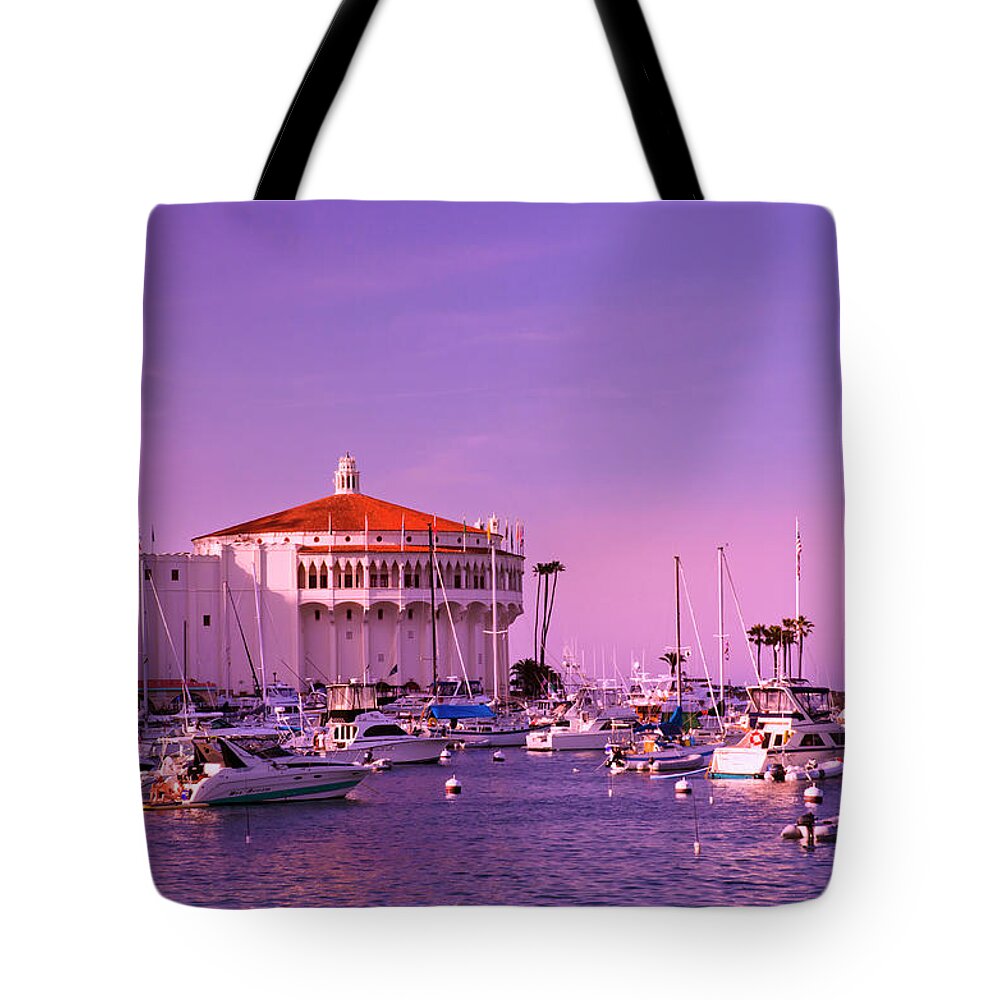 Catalina Tote Bag featuring the photograph Catalina Casino by Marie Hicks