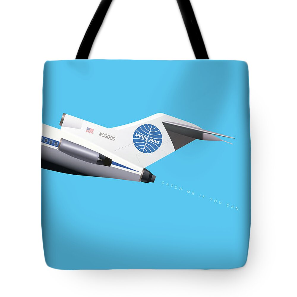 Movie Poster Tote Bag featuring the digital art Catch Me If You Can - Alternative Movie Poster by Movie Poster Boy