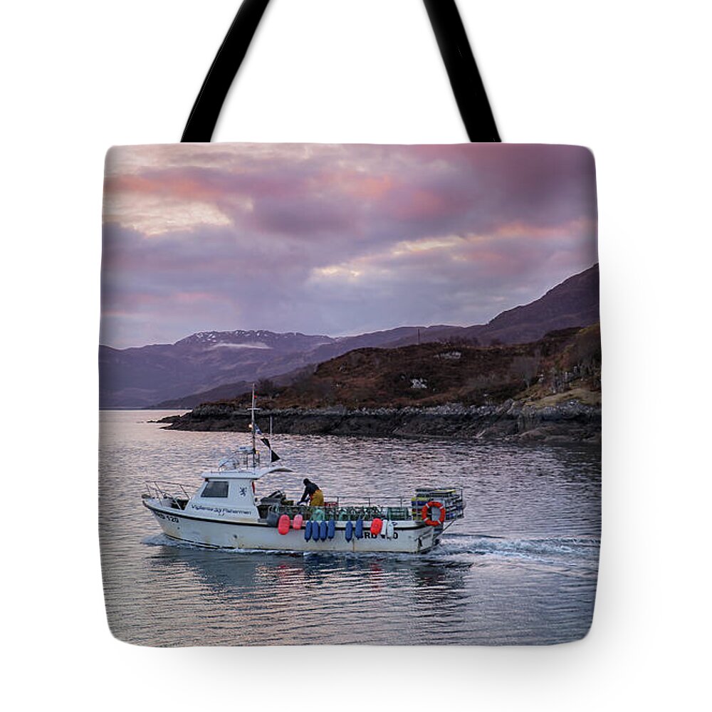 Sunrise Tote Bag featuring the photograph Catch of the Day by Holly Ross