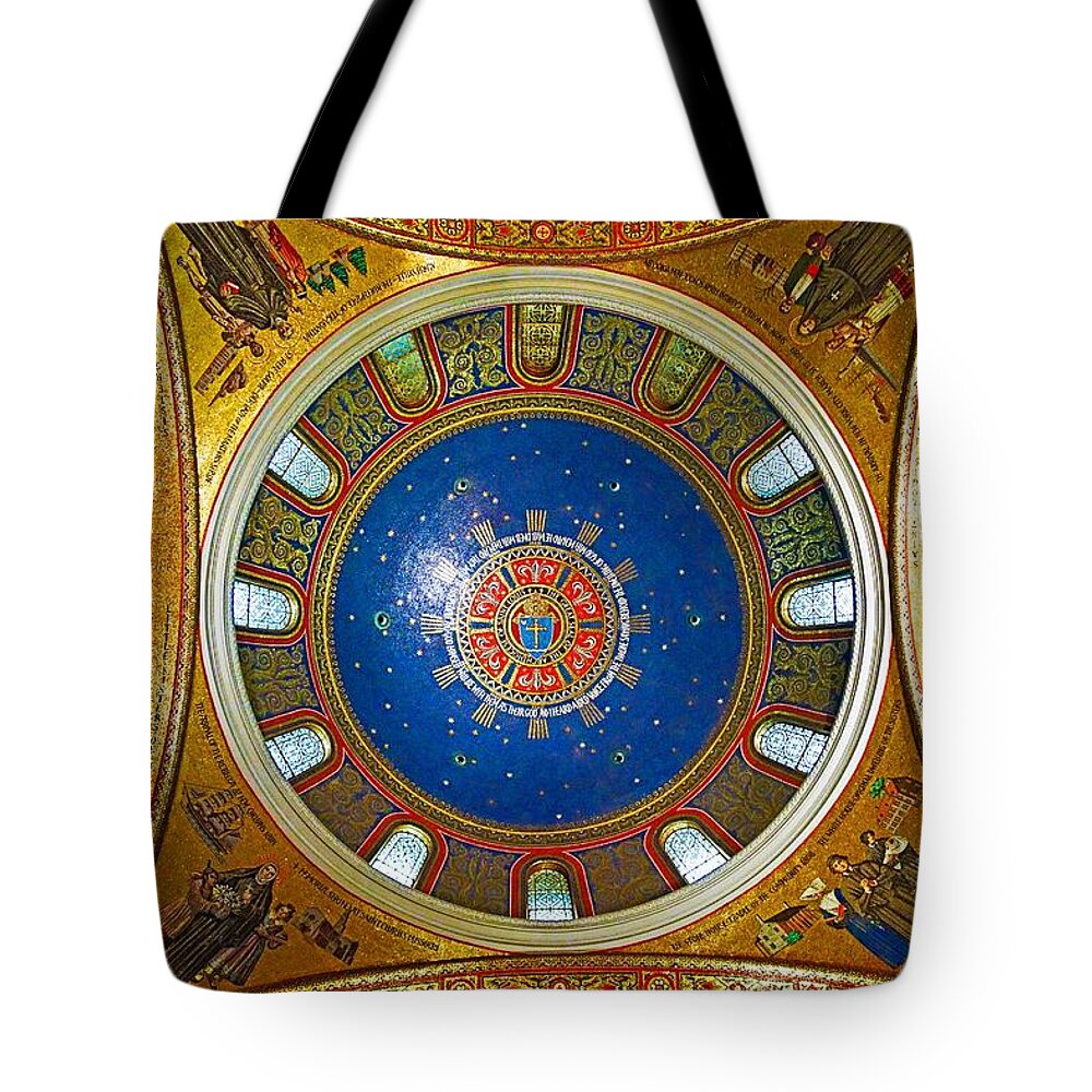 Cathedral Tote Bag featuring the photograph Cathedral Basilica of Saint Louis Interior Study 1 by Robert Meyers-Lussier
