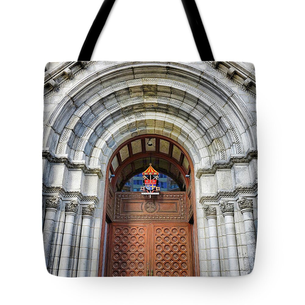 Cathedral Tote Bag featuring the photograph Cathedral Basilica of Saint Louis Study 10 by Robert Meyers-Lussier