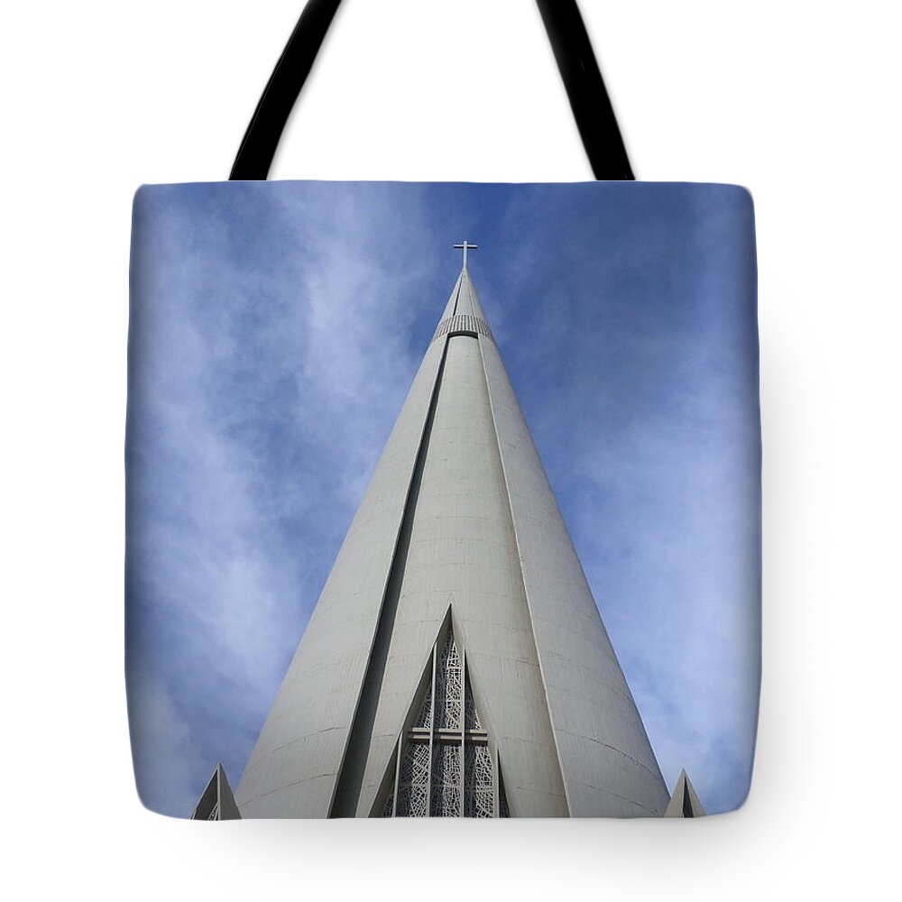 Cathedral Tote Bag featuring the photograph Cathedral Minor Basilica Our Lady of Glory by Bruna Lima
