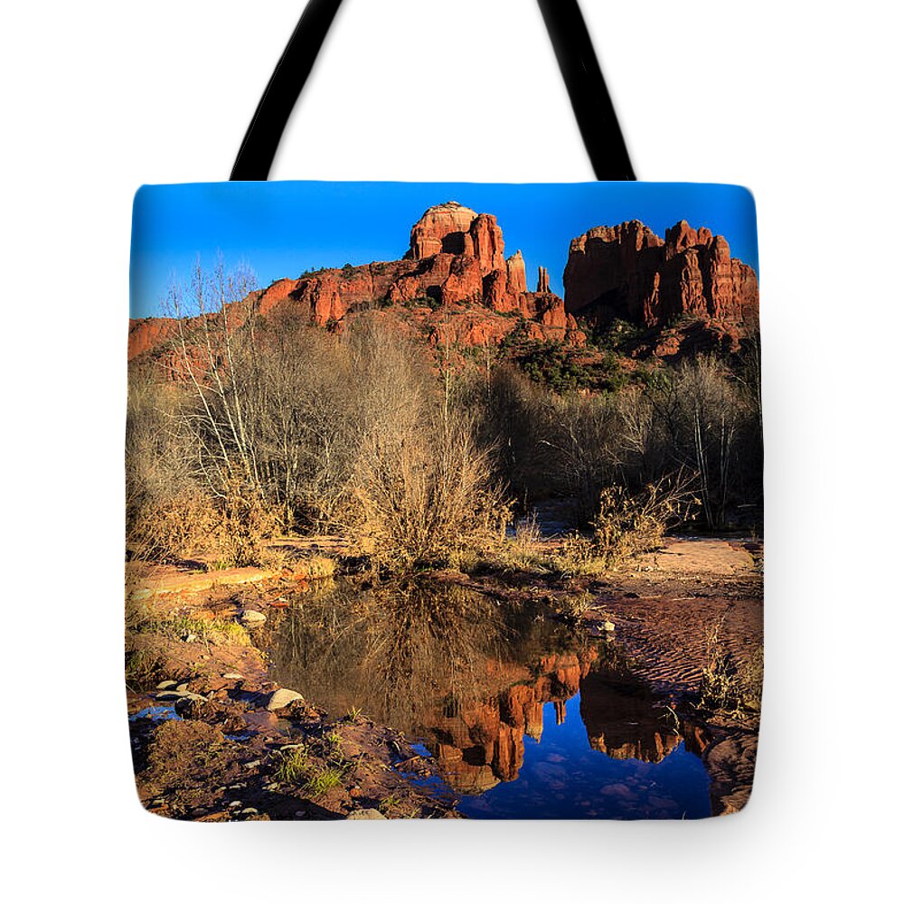 Cathedral Rock Tote Bag featuring the photograph Cathedral Rock Arizona by Ben Graham